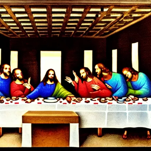 Image similar to the last supper ad on TV