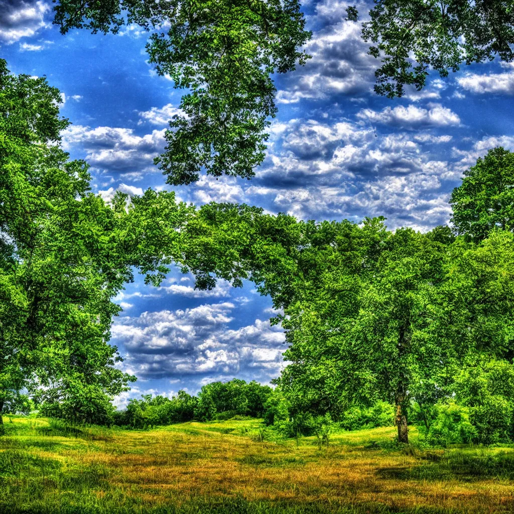 Prompt: a summer landscape, hdr