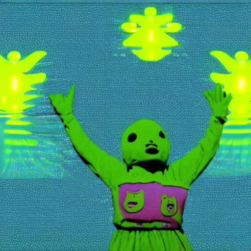 Image similar to teletubbie acidwave