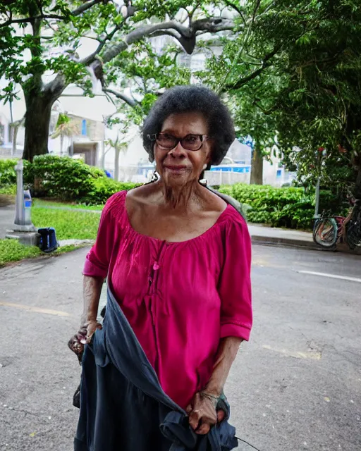 Image similar to a street photography portrait photo of mrs. elizabeth tillman, liaison in united states minor outlying islands, by ms. amanda mann