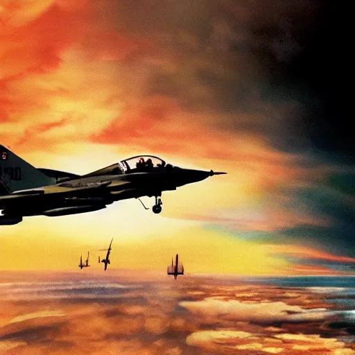 Image similar to top gun movie crossover of last of the mohicans fantasy art 4 k photo