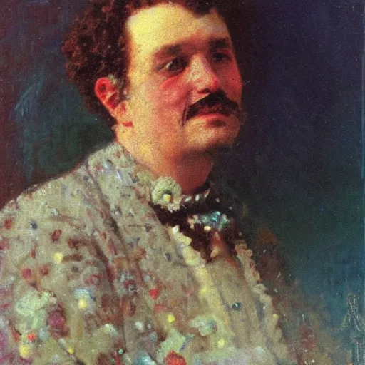 Image similar to a small section of the dream i forgot last night. a portrait of a character by nikolay makovsky