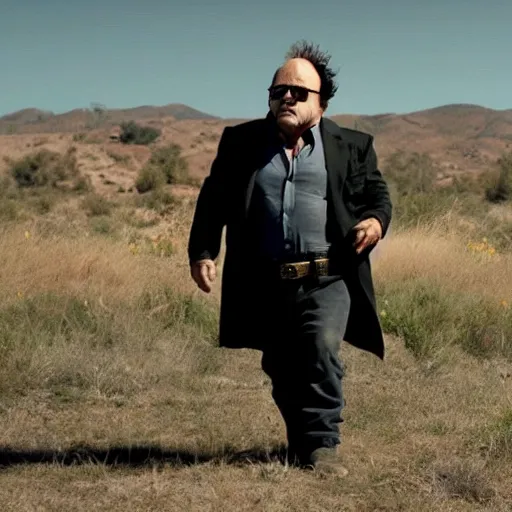 Prompt: danny devito as logan in the movie logan