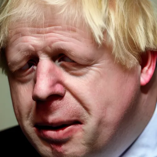 Image similar to Boris johnson with extremely saggy face skin