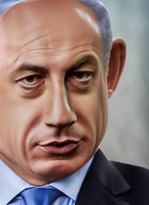 Image similar to benjamin netanyahu as a hamster