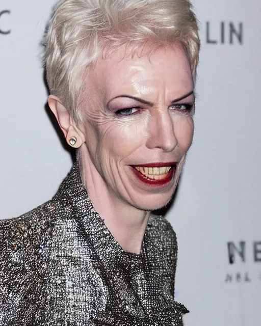 Image similar to is it annie lennox or david bowie, I cannot tell