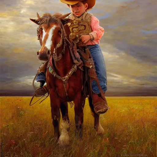 Image similar to cowboy, western art, Lilia Alvarado, Sophie Anderson, Mark Arian, Bob Byerley