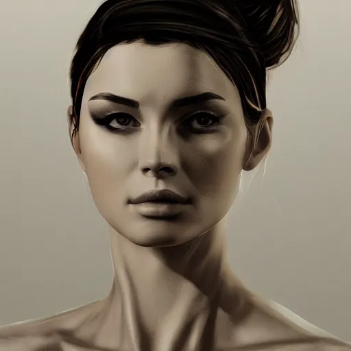 Prompt: artstation woman, very detailed, , portrait, high contrast