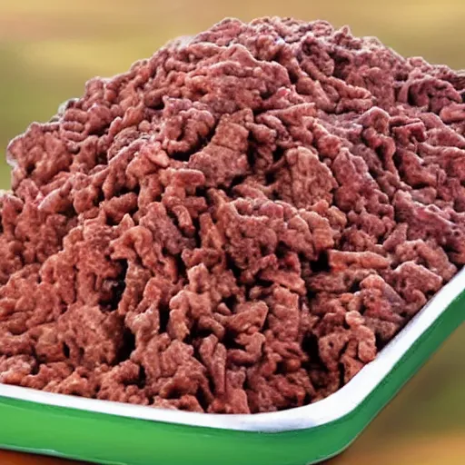 Image similar to giant mountains of ground beef