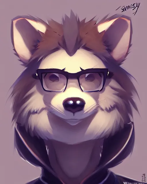 Prompt: character concept art of a cute male anthropomorphic furry | | adorable snout, key visual, realistic shaded perfect face, fine details by stanley artgerm lau, wlop, rossdraws, james jean, andrei riabovitchev, marc simonetti, and sakimichan, trending on weasyl