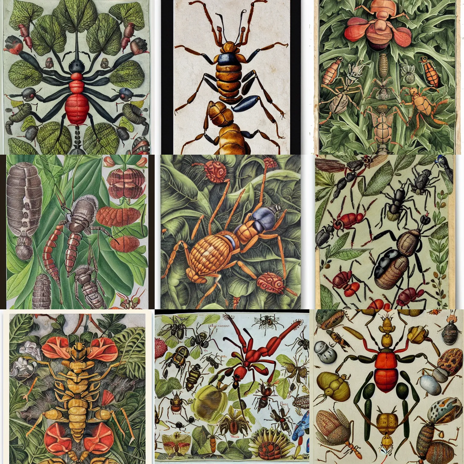 Prompt: ant man by maria sibylla merian, detailed