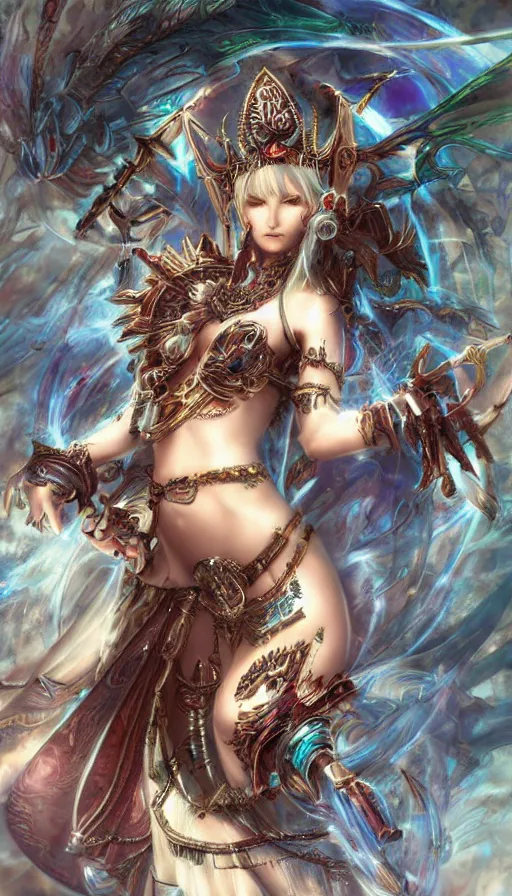 Image similar to psytrance artwork, from lineage 2