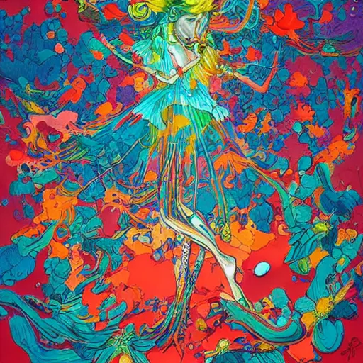 Prompt: an explosion of color by james jean