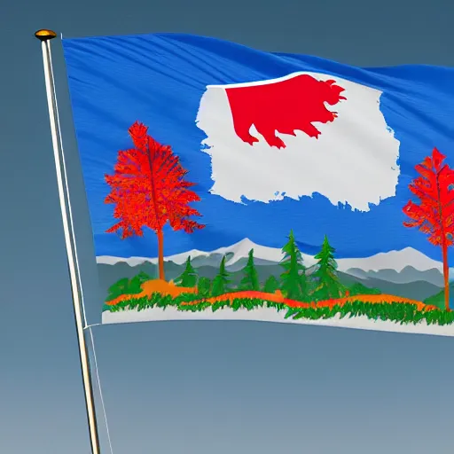 Image similar to flag of the province of Alberta