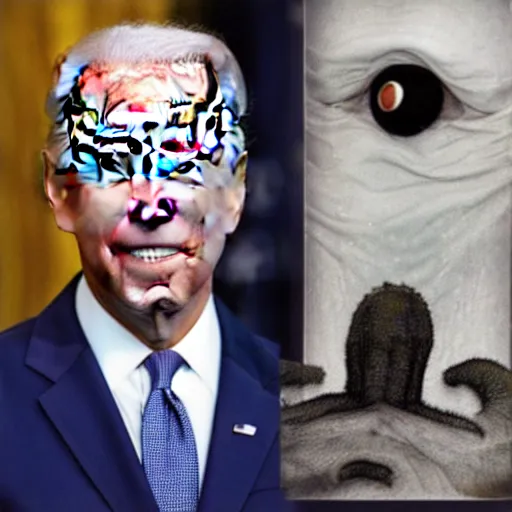 Image similar to joe biden as cthulu