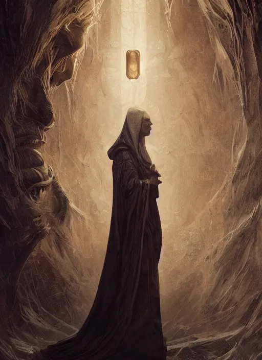 Image similar to ancient one, physically accurate, moody dynamic lighting, very very intricate, very very elegant, highly detailed, digital painting, artstation, HR GIGER, Hieronymus Bosch, Francis Bacon, concept art, smooth, very beautiful, sharp focus, illustration, art by artgerm and greg rutkowski and alphonse mucha