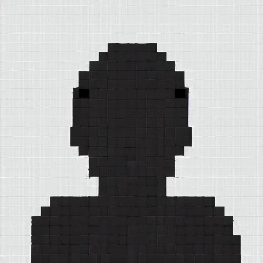 Prompt: black pixels