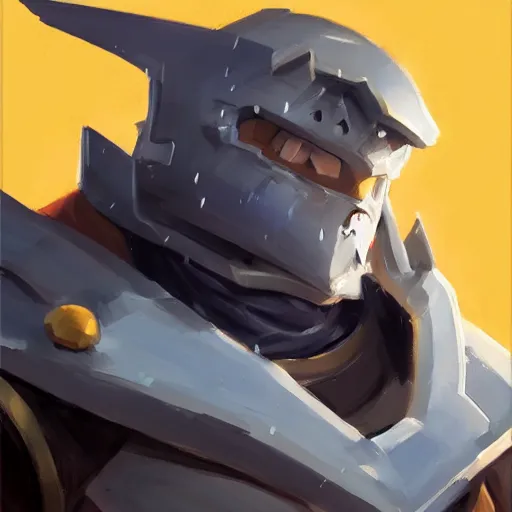 Image similar to greg manchess portrait painting of alphonse elric as overwatch character, medium shot, asymmetrical, profile picture, organic painting, sunny day, matte painting, bold shapes, hard edges, street art, trending on artstation, by huang guangjian and gil elvgren and sachin teng