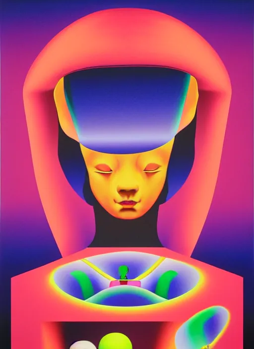 Prompt: fortune teller by shusei nagaoka, kaws, david rudnick, airbrush on canvas, pastell colours, cell shaded!!!, 8 k