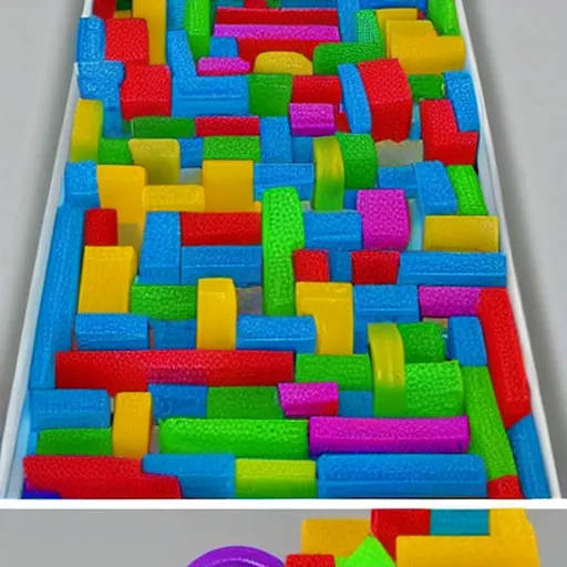 Image similar to a bead maze children's toy against a white background