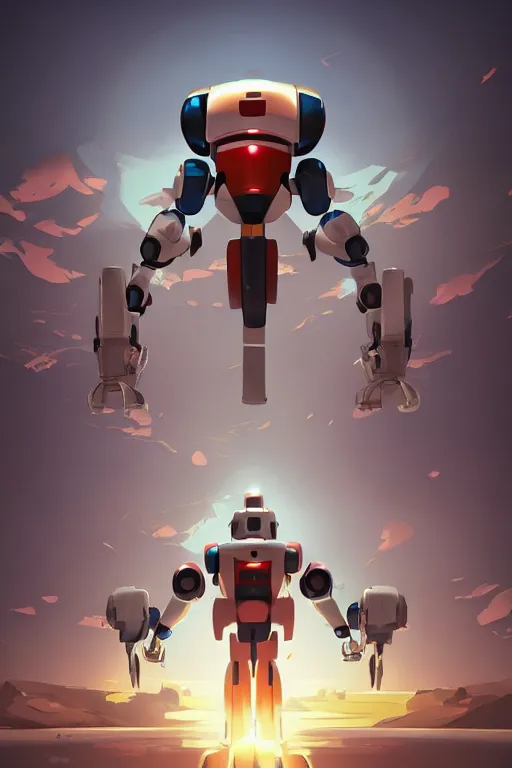 Image similar to metabots medabots medarotto medarot robot minimalist comics, behance hd by jesper ejsing, by rhads, makoto shinkai and lois van baarle, ilya kuvshinov, rossdraws global illumination ray tracing hdr radiating a glowing aura