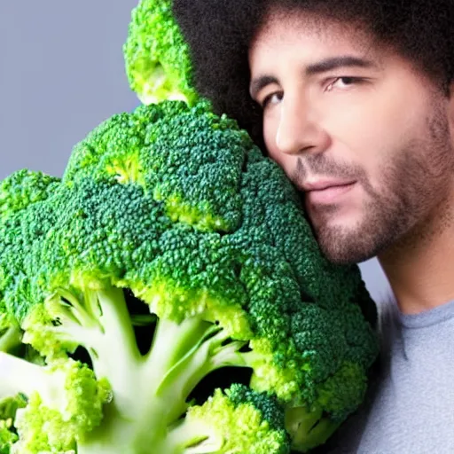 Image similar to man with broccoli shaped afro