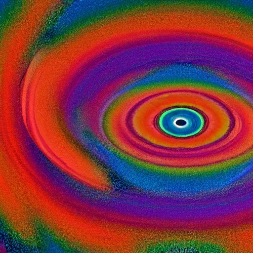 Image similar to psychedelic event horizon