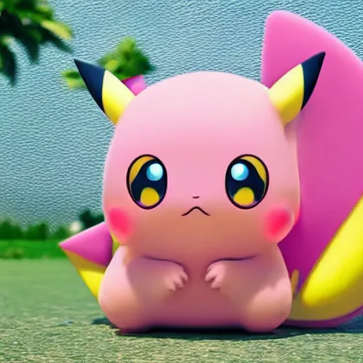 Image similar to pikachu taking a bite out of jigglypuff, national geographic photo, photo realistic, hyperrealistic, wildlife photo, 4 k, ultra detailed