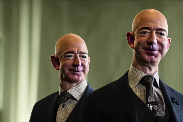 Image similar to jeff bezos in joker (2019), cinematic lighting, extremely detailed