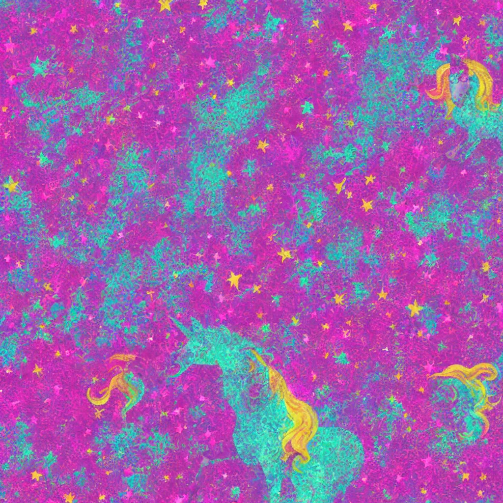 Prompt: unicorn-themed texture, 4k