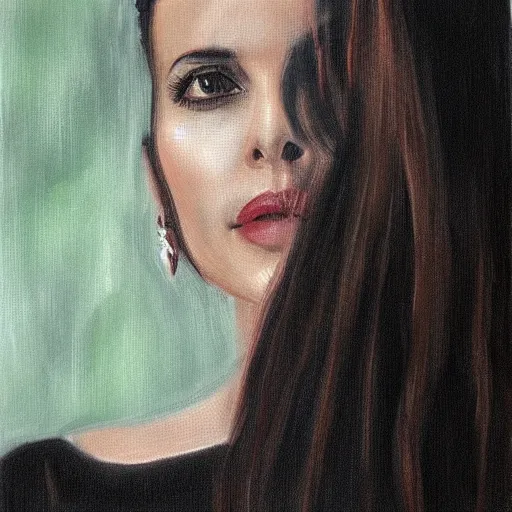 Image similar to Portrait of Bulgarian actress Neda Spasova, photorealistic