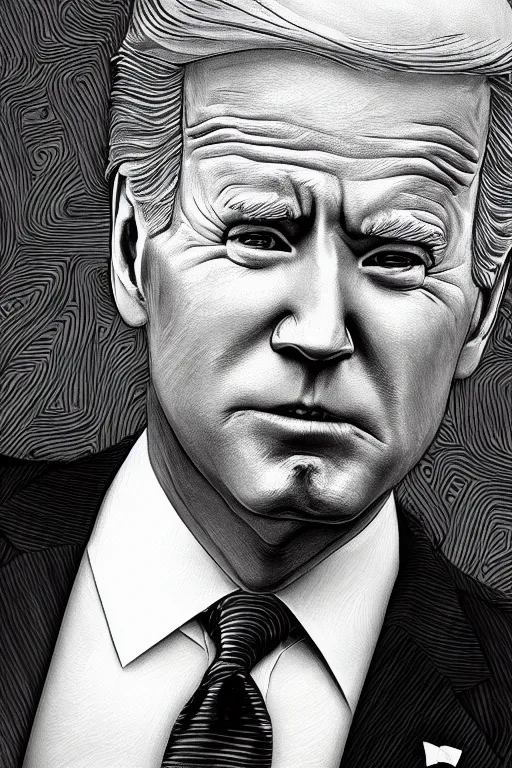 Prompt: joe biden donald trump hybrid, highly detailed, digital art, sharp focus, trending on art station, anime art style