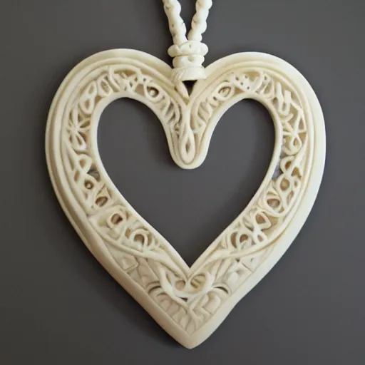 Prompt: intricate heart carved into ivory, c anon 5 d 5 0 mm lens