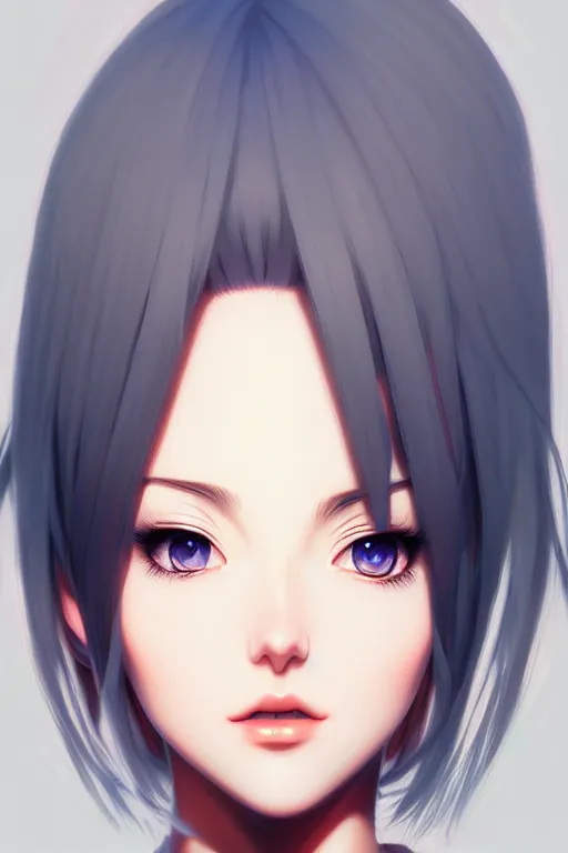 Prompt: portrait Anime girl, cute-fine-face, white-hair pretty face, realistic shaded Perfect face, fine details. Anime. realistic shaded lighting by Ilya Kuvshinov