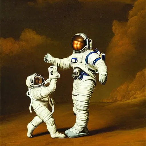 Image similar to hummel figuring of an astronaut