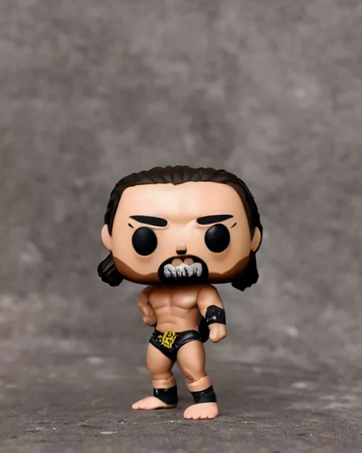 Image similar to wrestler Funko Pop. Photographic, photography