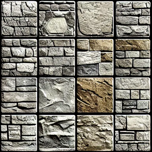 Prompt: stylized stone cladding texture by fortiche - trending on artstation, arcane