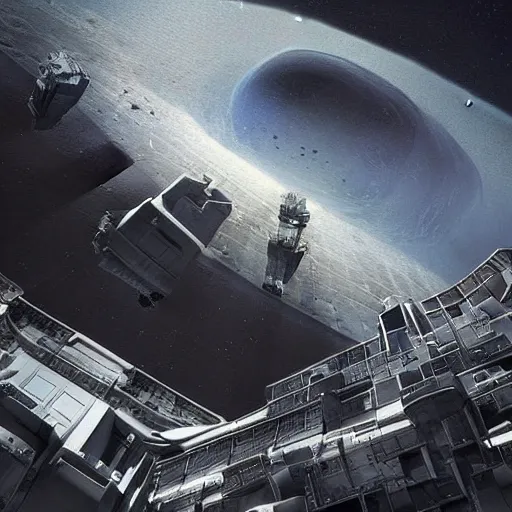 Prompt: sci-fi wall structure on the coronation of napoleon painting on moon, unreal engine 5, keyshot, octane, artstation trending, ultra high detail, ultra realistic, cinematic pinterest style, 8k, 16k, zaha hadid style architecture, matrix film color , high contrast pinterest plastic, dark atmosphere pinteres, on black background pinterest, volumetric lighting pinterest, tilt shift,