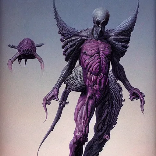 Image similar to epic digital masterpiece by Wayne Barlowe