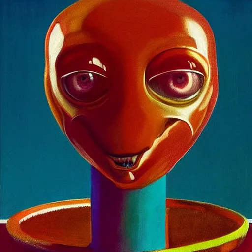 Image similar to alien by wayne thiebaud