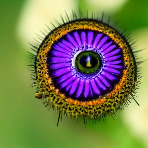 Image similar to 10 different photos of a bug’s eye view of a flower.