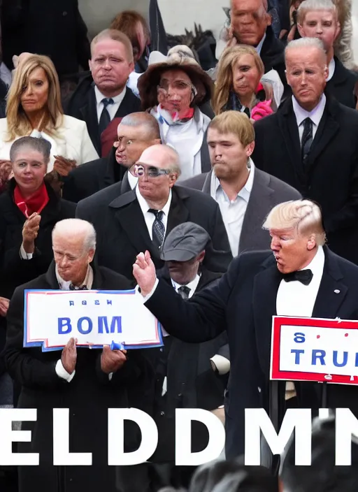 Image similar to funeral for donald trump and joe biden