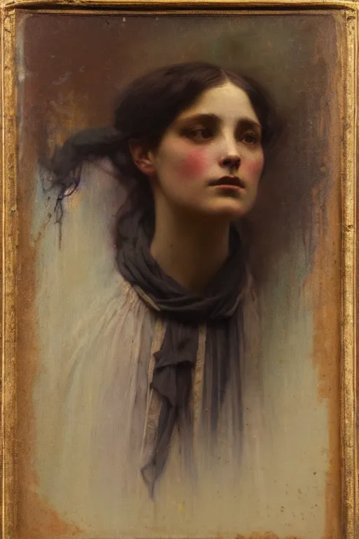 Prompt: soft colorsphotograph imax and solomon joseph solomon and richard schmid and jeremy lipking victorian loose genre loose painting full stack of books