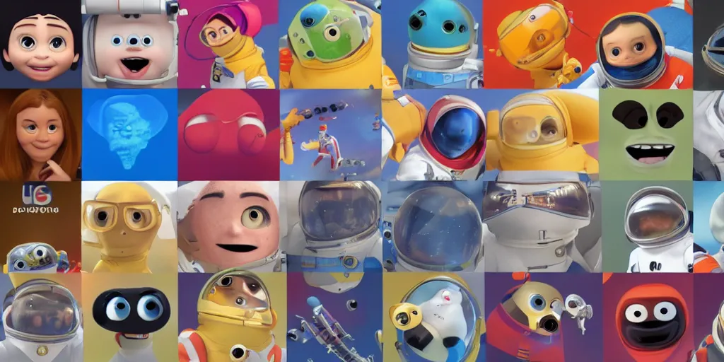 Prompt: astronaut in the style of pixar, 8 k