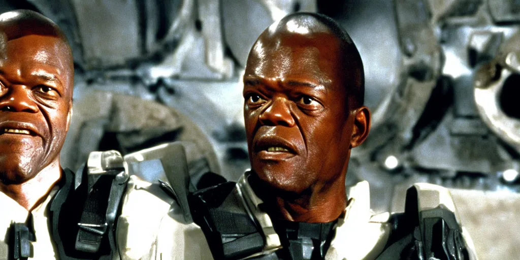 Image similar to samuel jackson in starship troopers