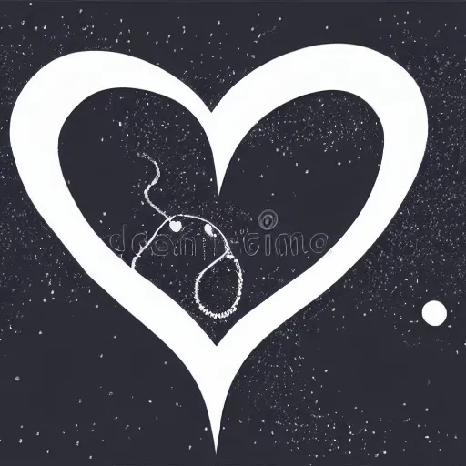 Image similar to dark magical heart logo, 4 k, vector illustration, hd