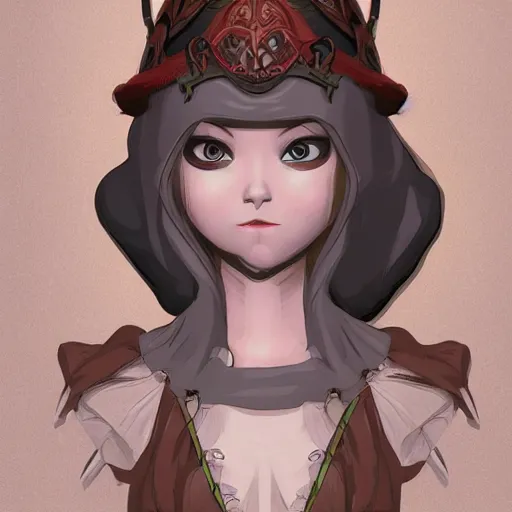 Image similar to medieval rogue masked girl, highly detailed, ghibli, mucha artstation