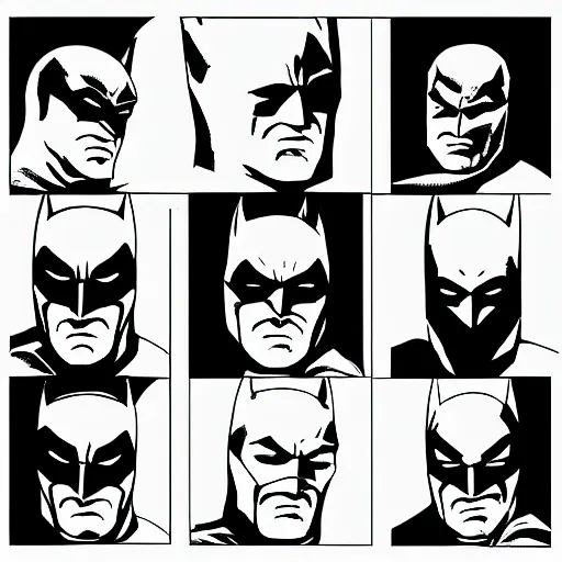 Image similar to Batman profile picture comic style