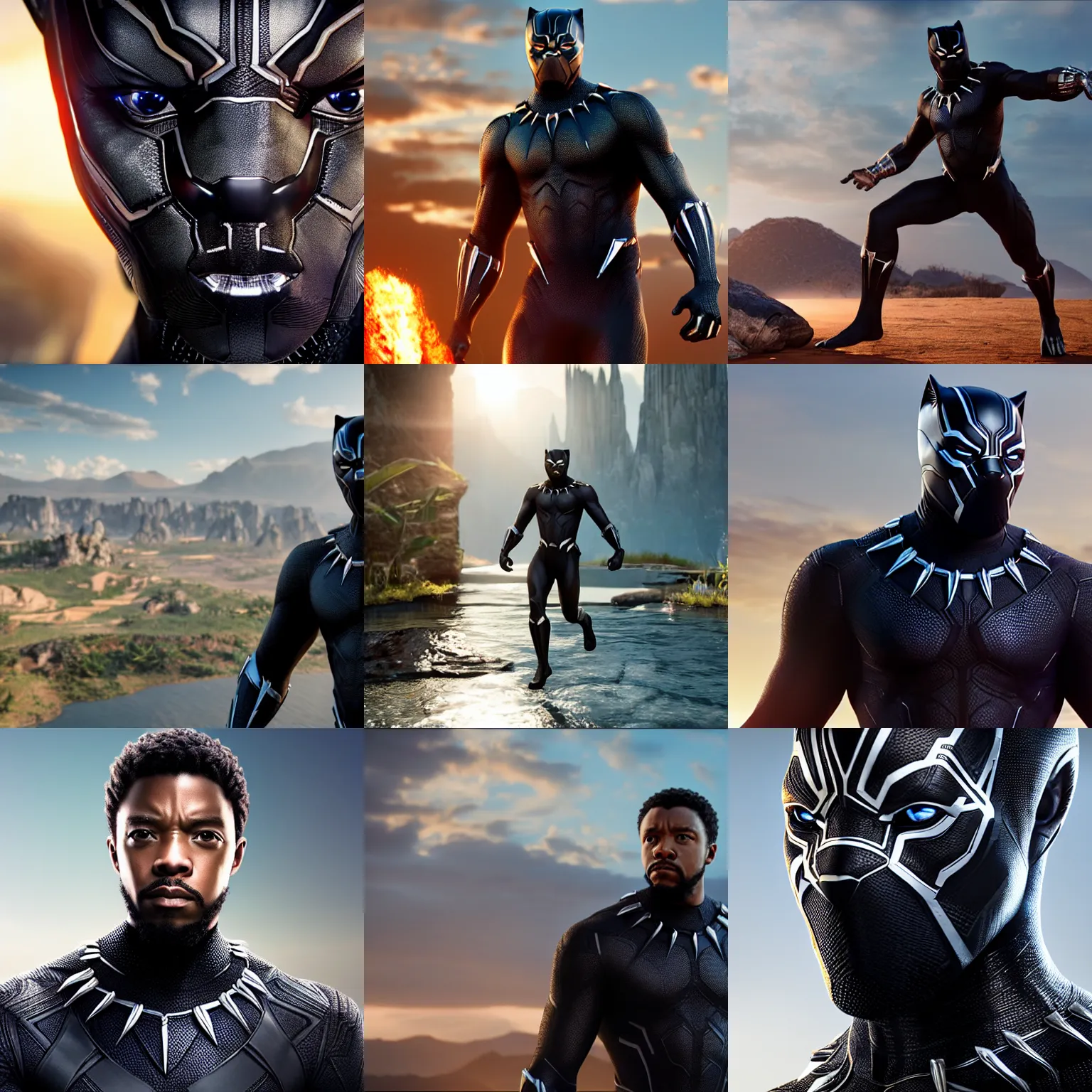 Prompt: unreal engine 5 quality render, crisp quality and light reflections, photorealistic portrait, still photo of black panther, bright studio setting, highly detailed, studio lighting