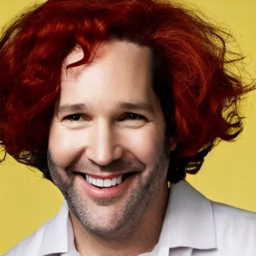 Image similar to photo of paul rudd as ronald mcdonald